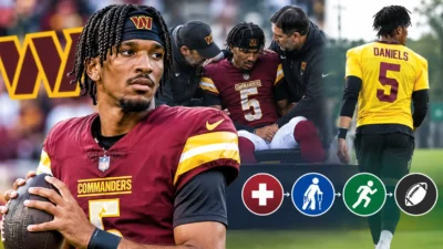 Jayden Daniels Injury Update – Washington Commanders QB dislocated elbow on the field